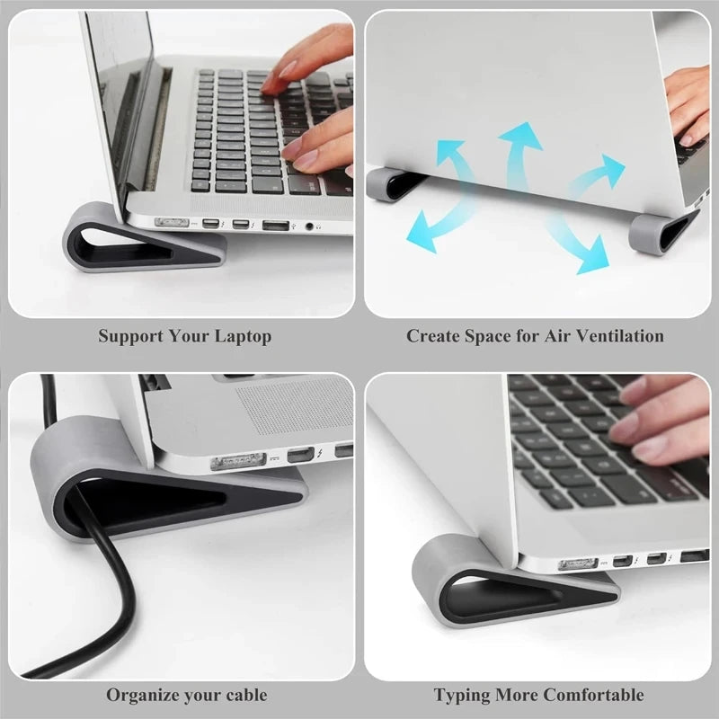 Laptop Stand Cooling Bracket with Cable Organizer | OUYUANSU
