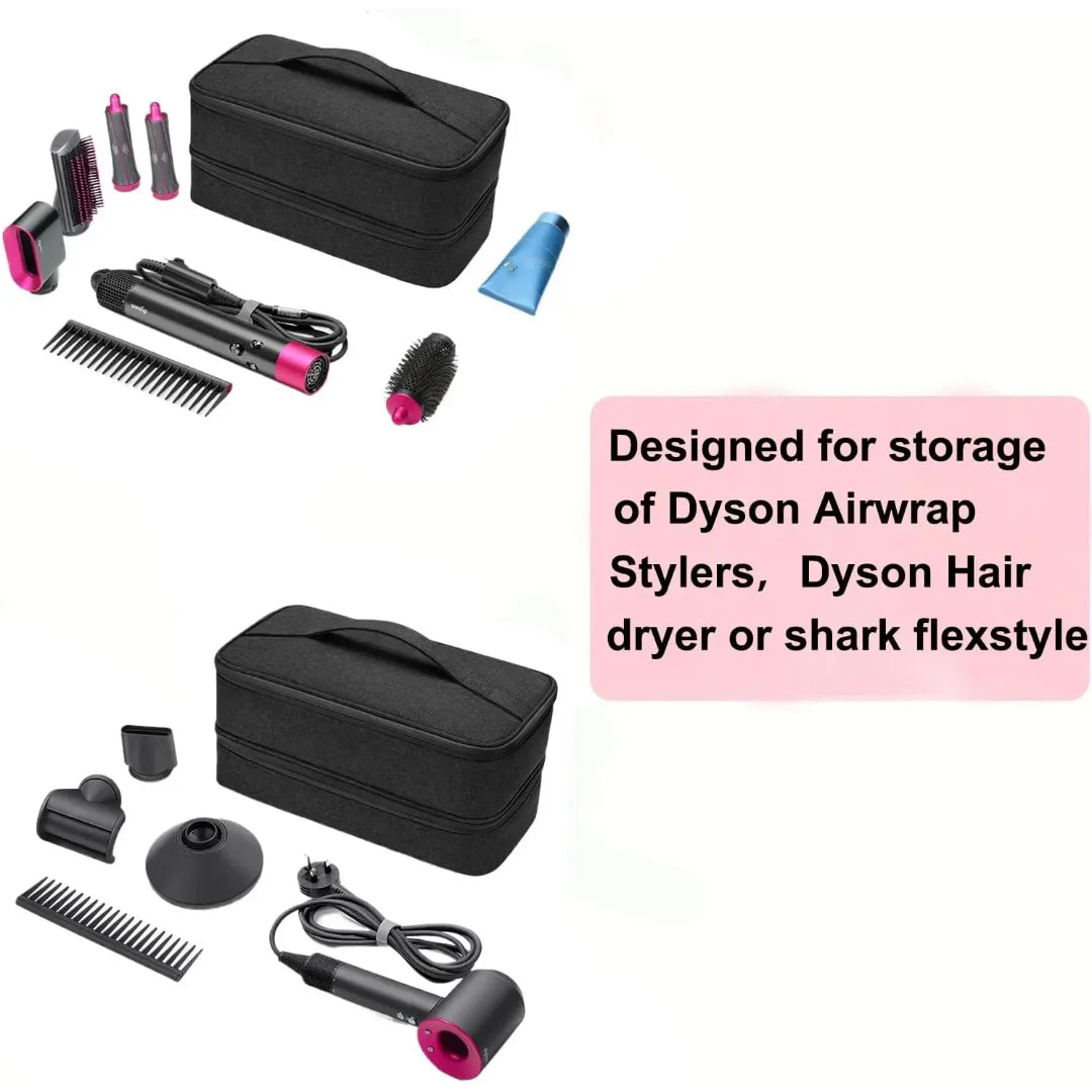 Double-Layer Travel Case for Dyson Airwrap & Shark Flexstyle