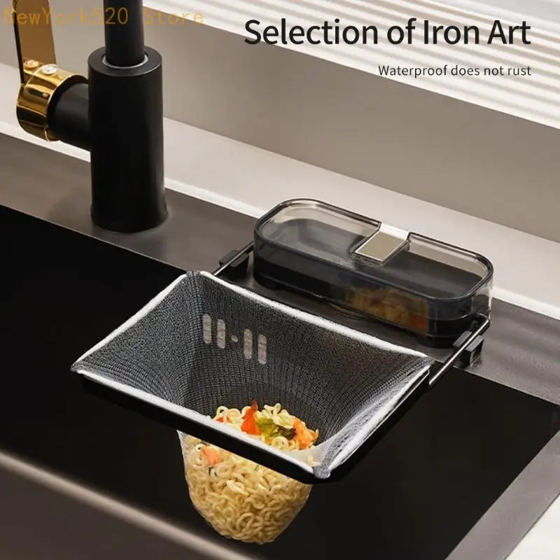 Sink Strainer Rack with 100 Filter Mesh Bags – Drain Catcher