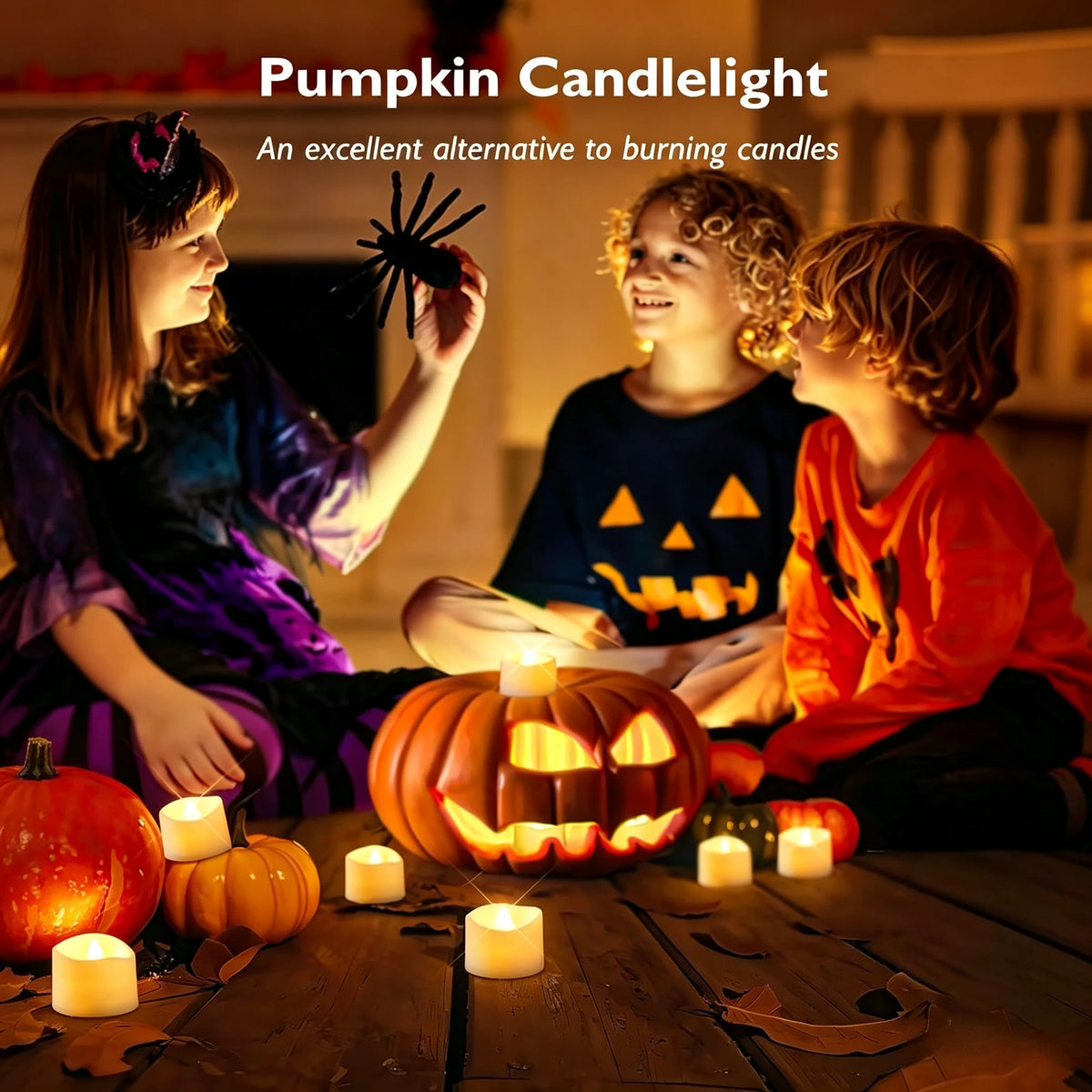 12/24 Pack Flameless LED Tea Light Candles Battery Operated