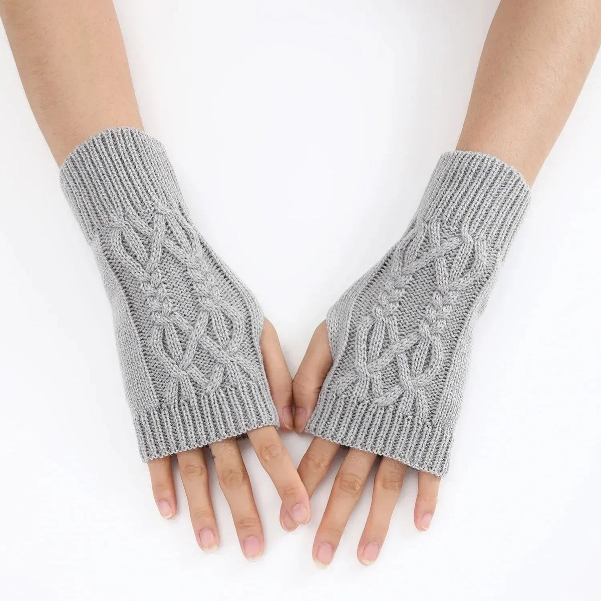 Soft Knit Half Finger Winter Gloves for Women & Men