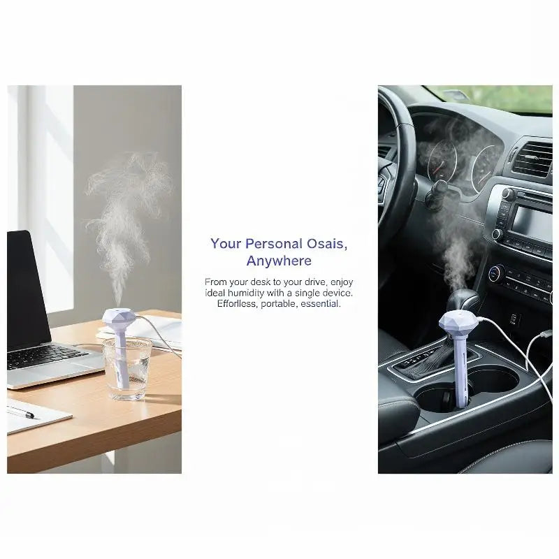 Portable USB Humidifier Stick with LED Night Light & Mist