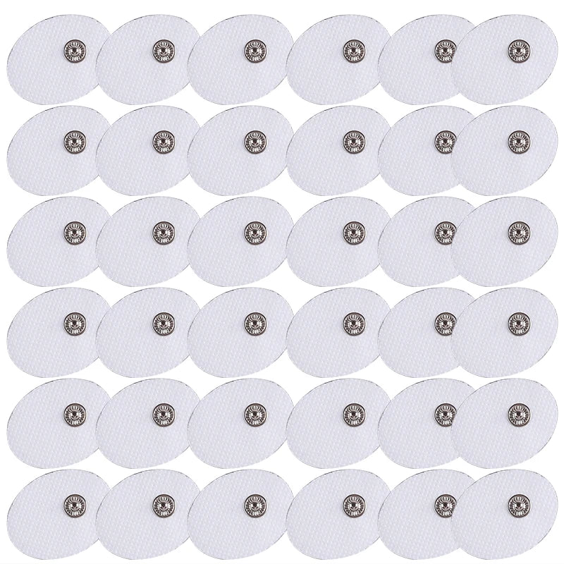 EMS TENS Electrode Pads 30/50/100pcs – Reusable Massager Pads