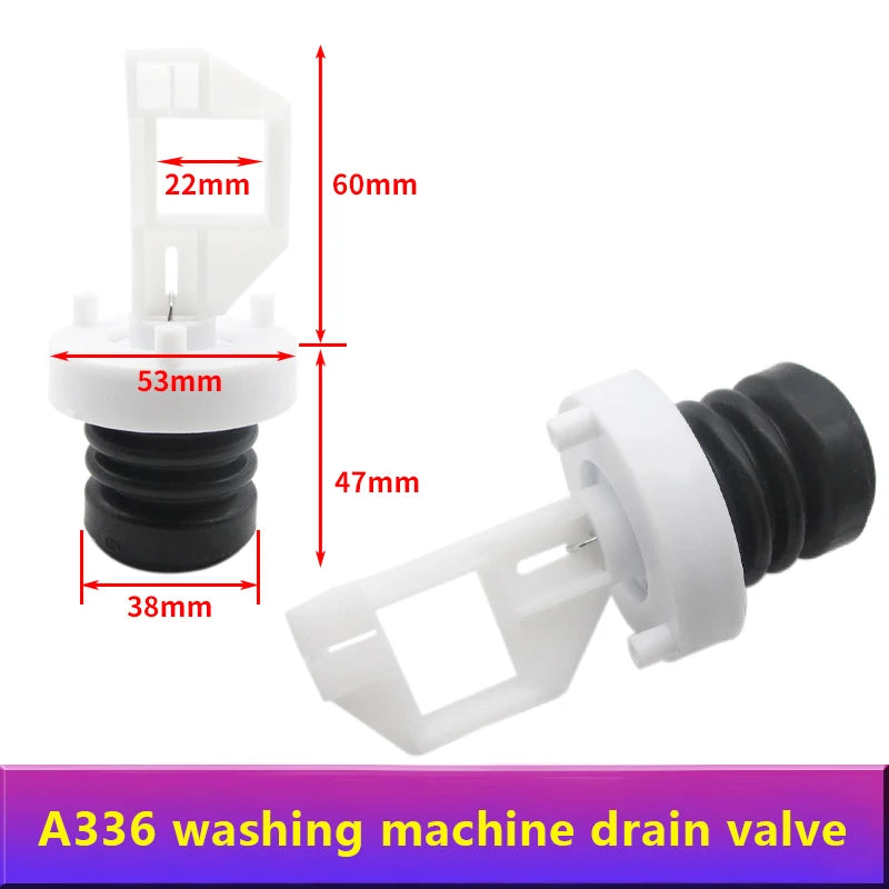 Washing Machine Drain Valve Plug Spool Spring Fitting