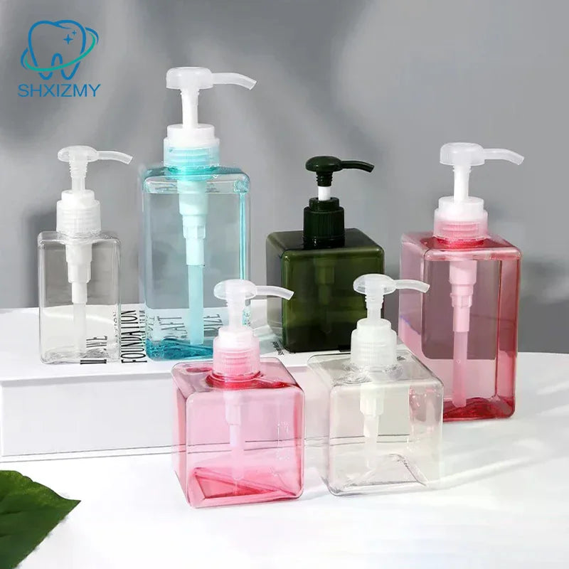 Square Pump Soap Dispenser – Lotion, Shampoo & Shower Gel Bottle
