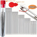 40pcs Large Eye Stainless Steel Sewing Needles – Assorted Set