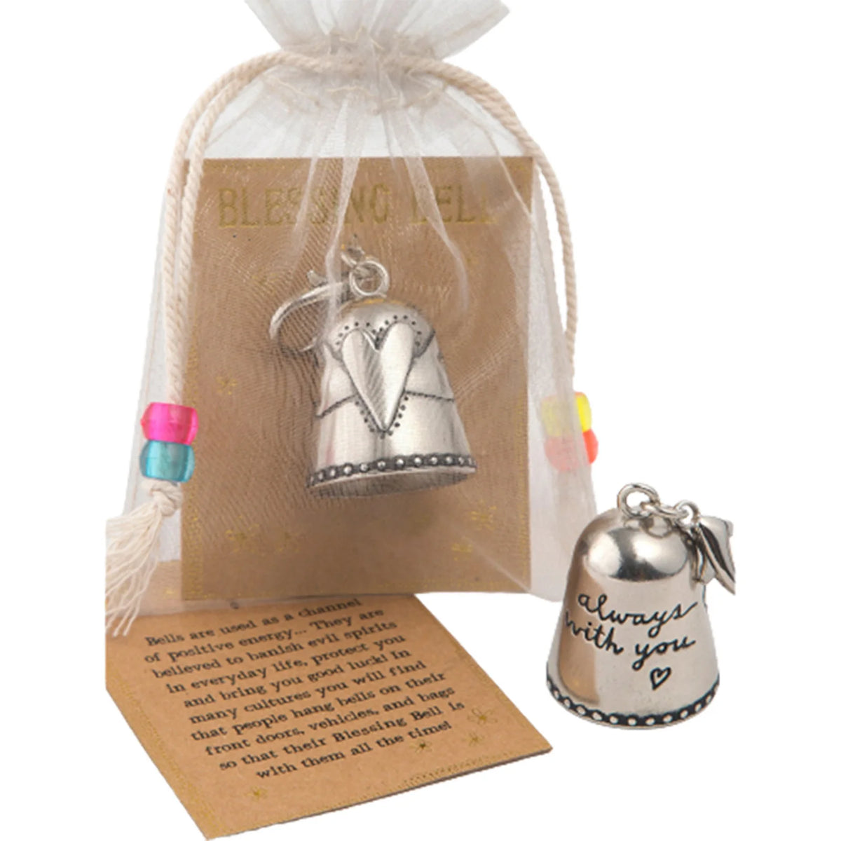 Vintage Angel Blessing Bell Ornament – Bag, Key & Door Decor