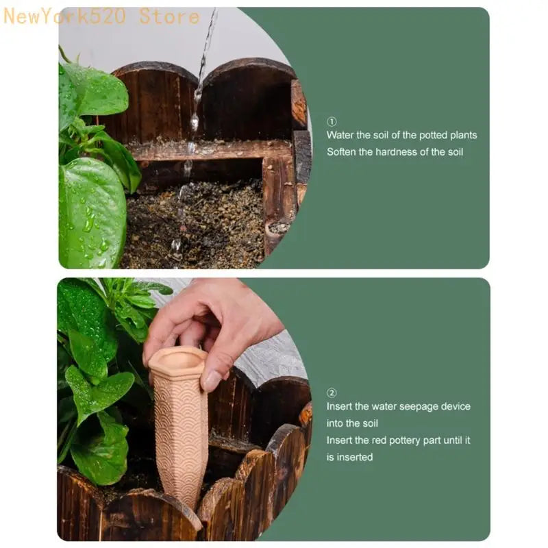4-Pack Terracotta Plant Watering Spikes – Slow Release Stakes