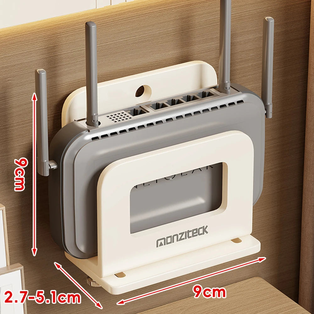 Adjustable Wall Mount Holder for Router, Modem & TV Box