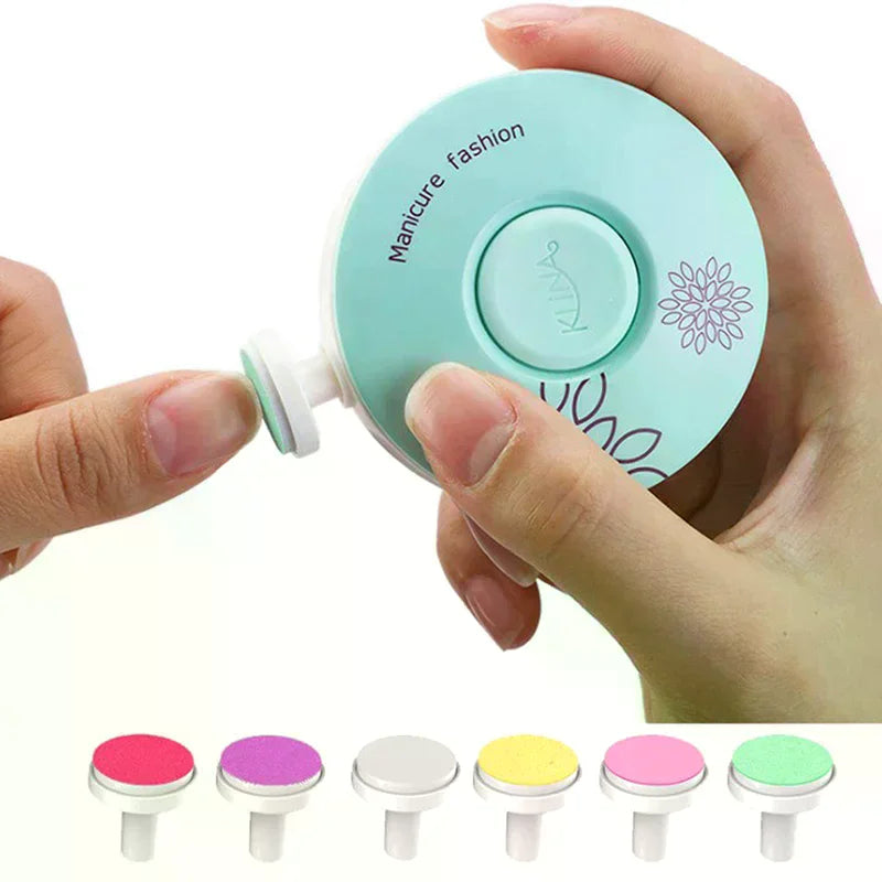 6-Pack Baby Electric Nail File Replacement Heads for Newborns
