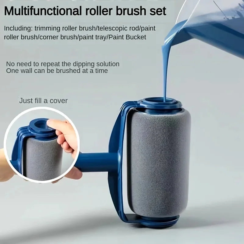 Self-Priming Wall Paint Roller Large Drum Latex Brush Tool