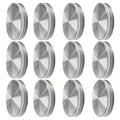 Stainless Steel Wide Mouth Mason Jar Lids 12-Pack | 86mm Silicone