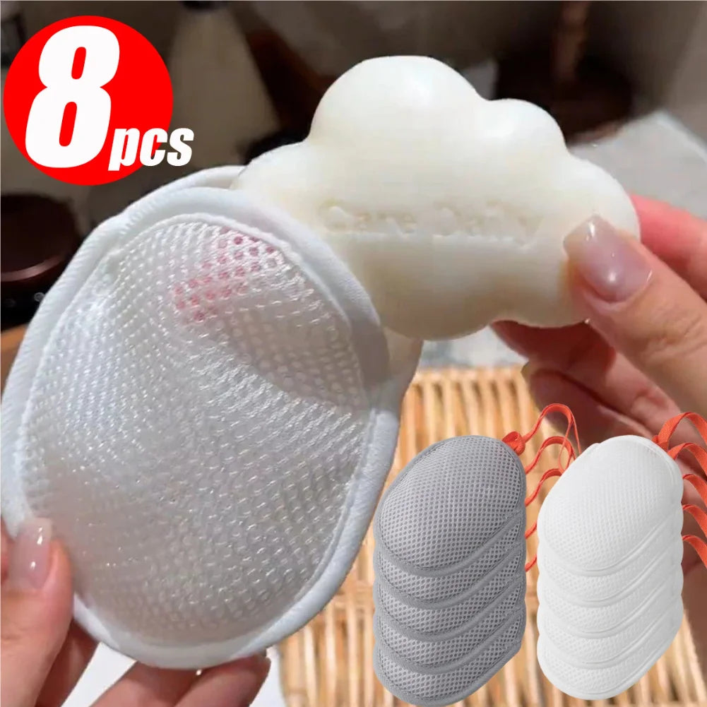 Foaming Soap Mesh Bag – Exfoliating Bath Bubble Maker Pouch