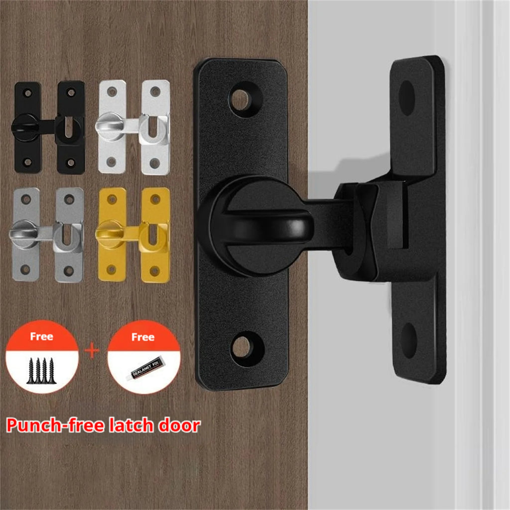 Barn Door Slide Latch Lock – No-Drill Aluminium Hardware