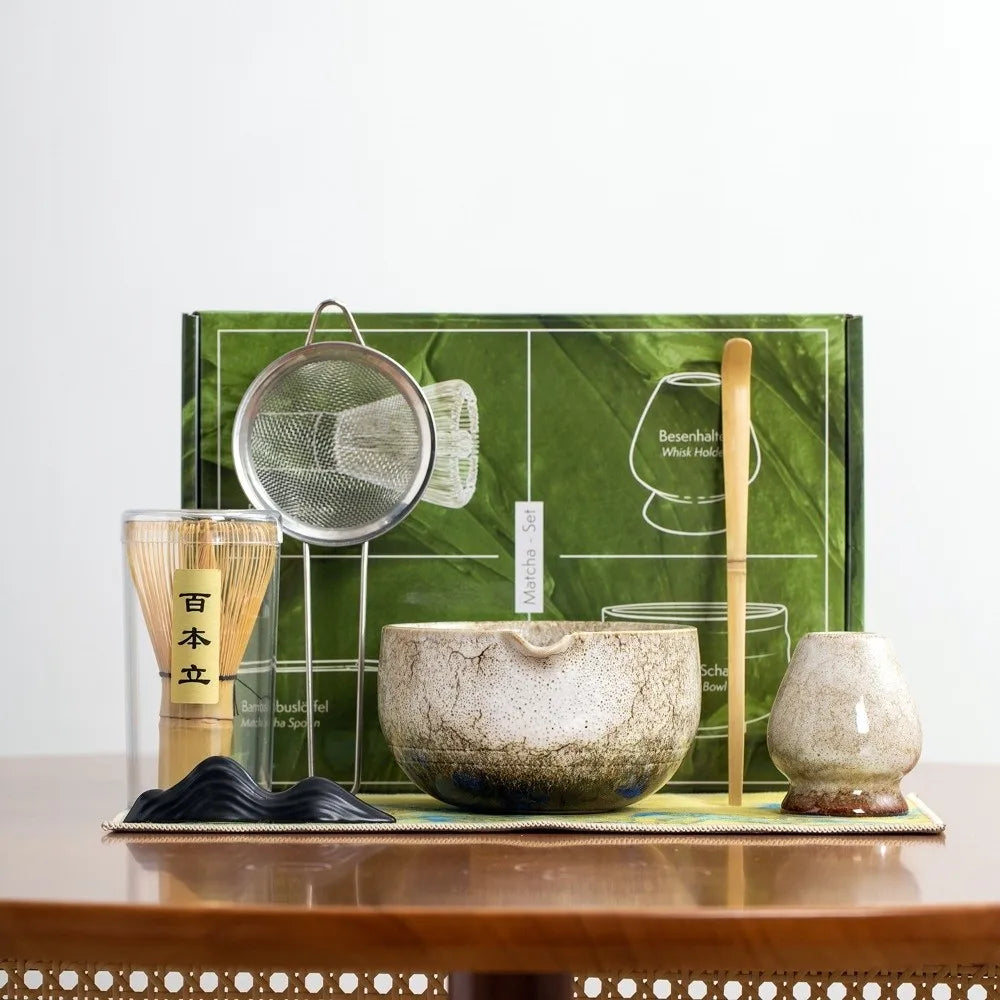Japanese Matcha Tea Set – Bamboo Whisk, Bowl & Scoop