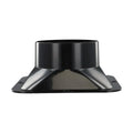 ABS Wall Flange Connector Black Ventilation Exhaust Pipe