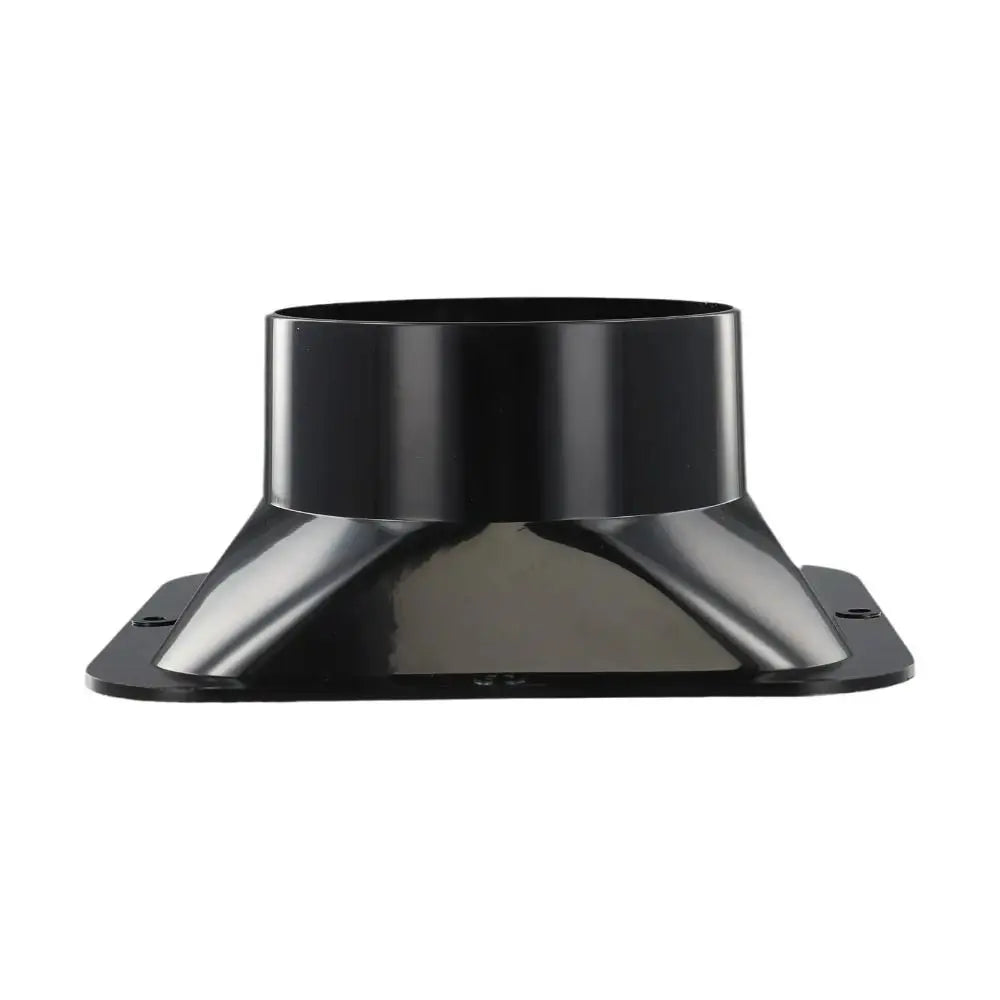 ABS Wall Flange Connector Black Ventilation Exhaust Pipe