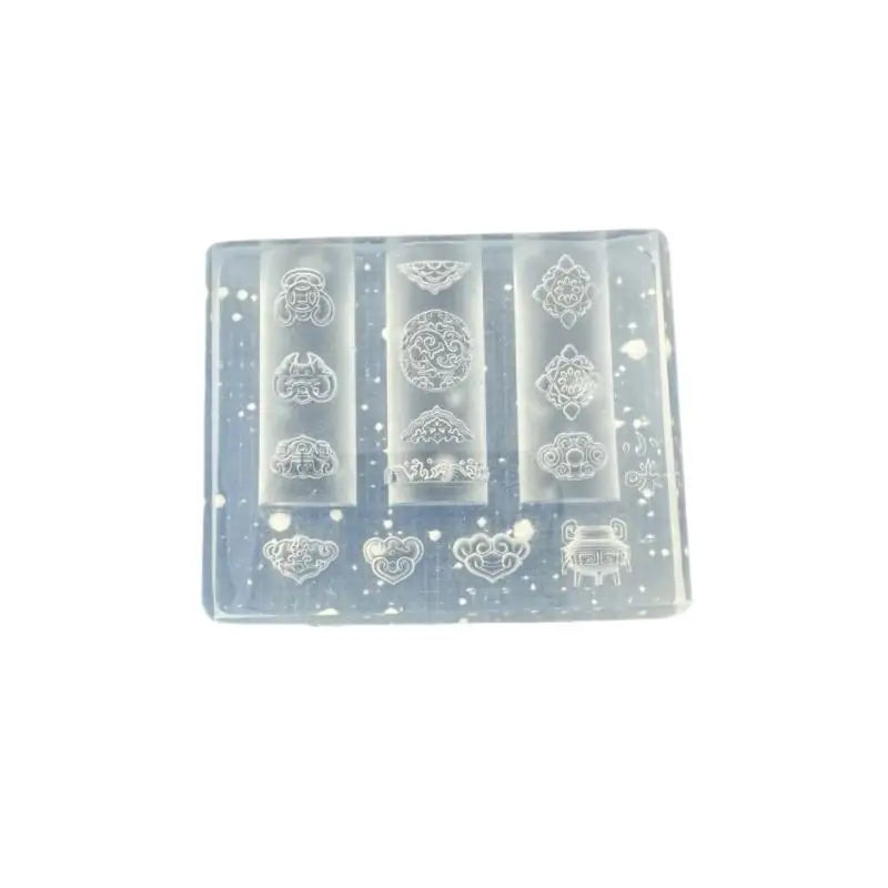 3D Silicone Nail Art Mold – Snake & Rose DIY Template