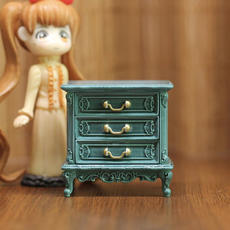 Dollhouse Miniature Bedside Table Model – DIY Bedroom Decor