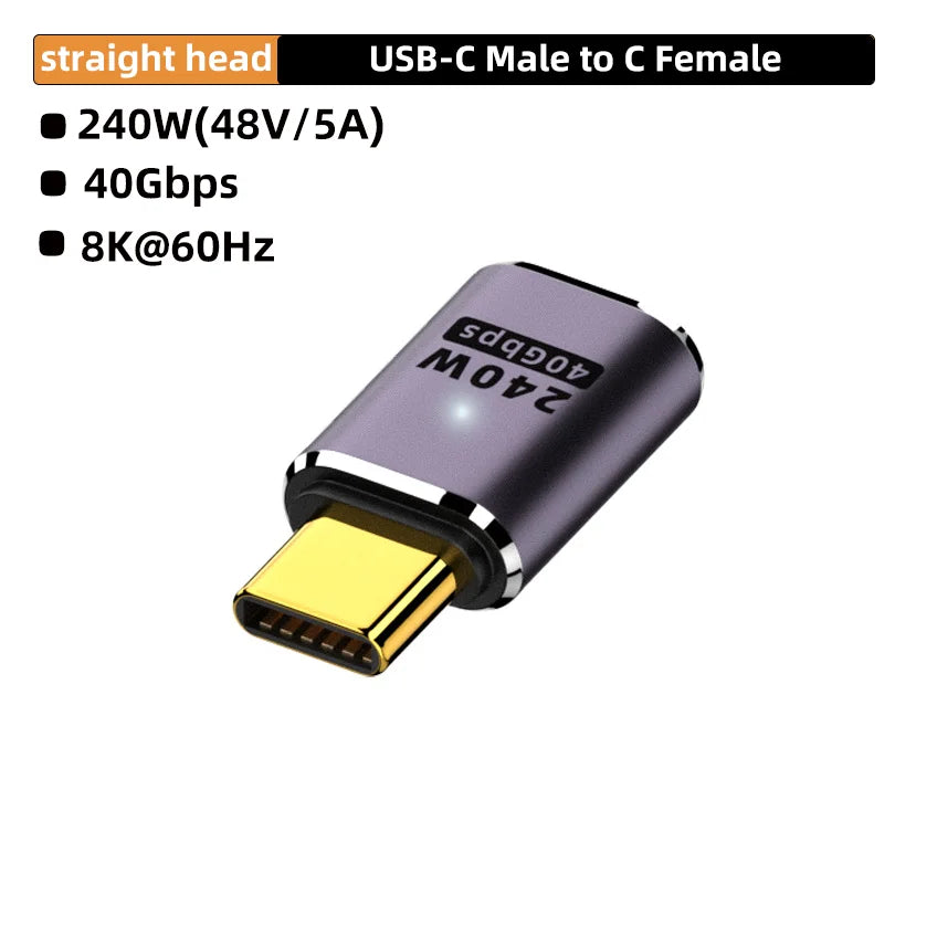 USB4 40Gbps USB-C Adapter – 240W Fast Charging & 8K60Hz