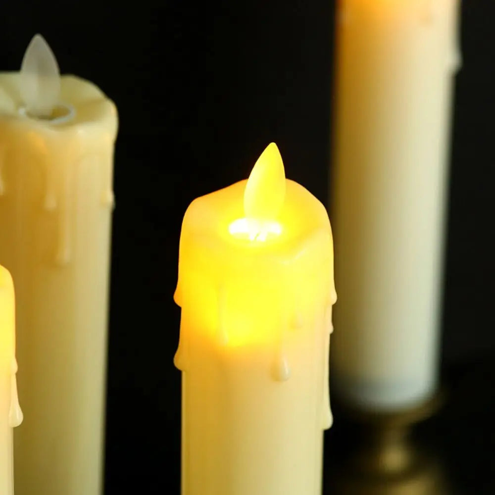 Battery Operated Flameless LED Candle – Gold Home Decor