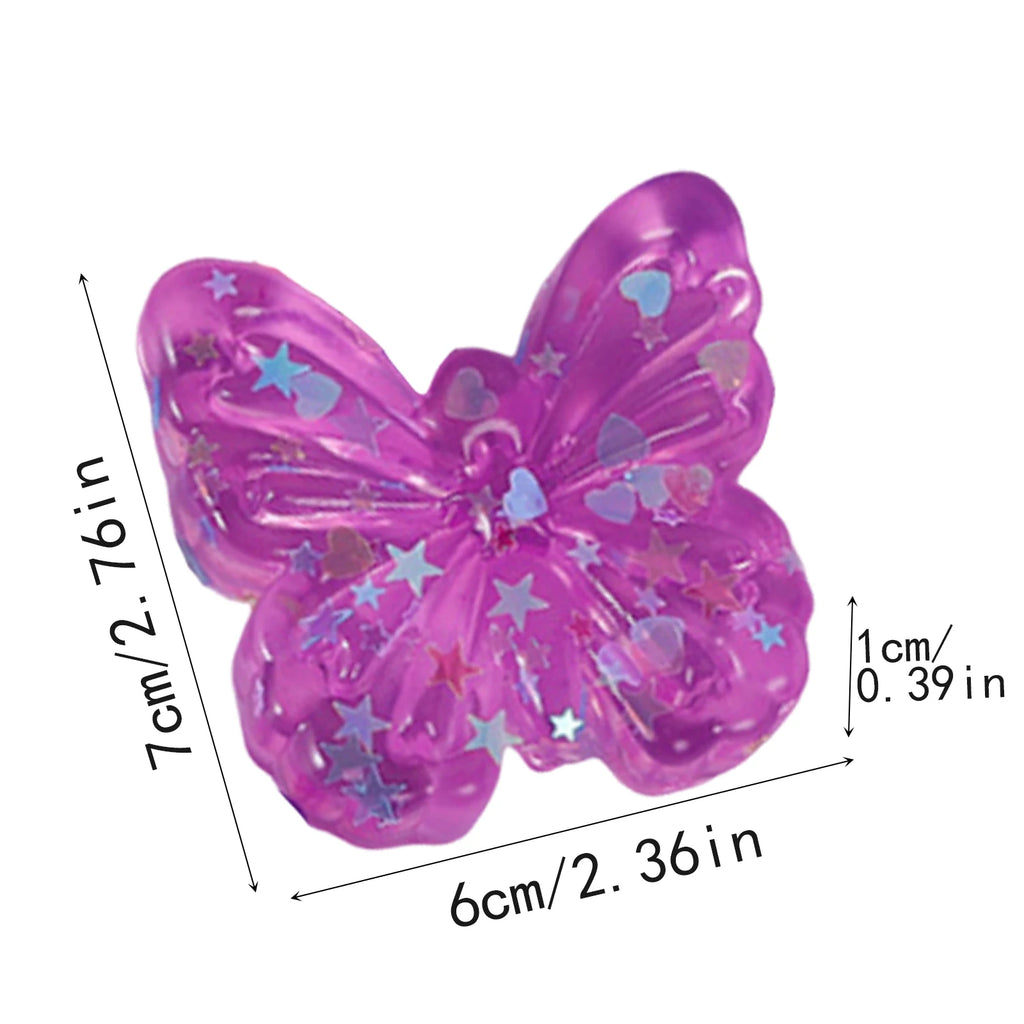 Butterfly Mochi Squishy Fidget Toy – Soft TPR Squeeze Ball
