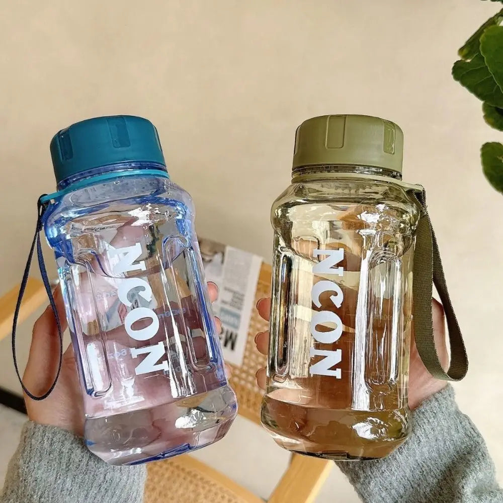 Portable Clear Water Bottle Leakproof 850–1300ml Large Capacity