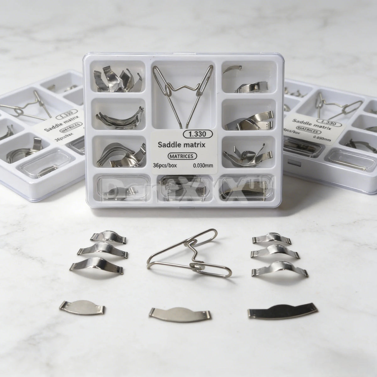 36Pcs Sectional Matrix System – Steel Bands & Separating Rings