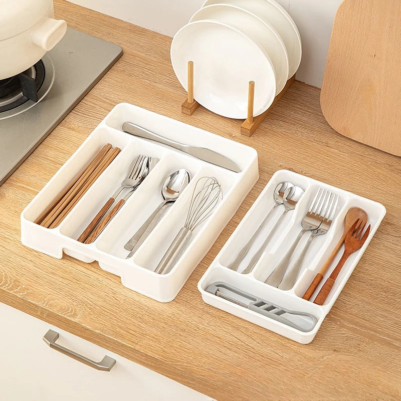 Adjustable Kitchen Drawer Organizer Tray – Cutlery & Utensils