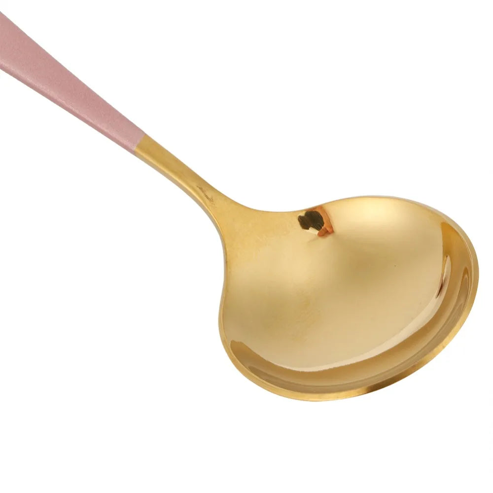 5-Pack 304 Stainless Steel Soup Spoons – Mirror Polish Finish