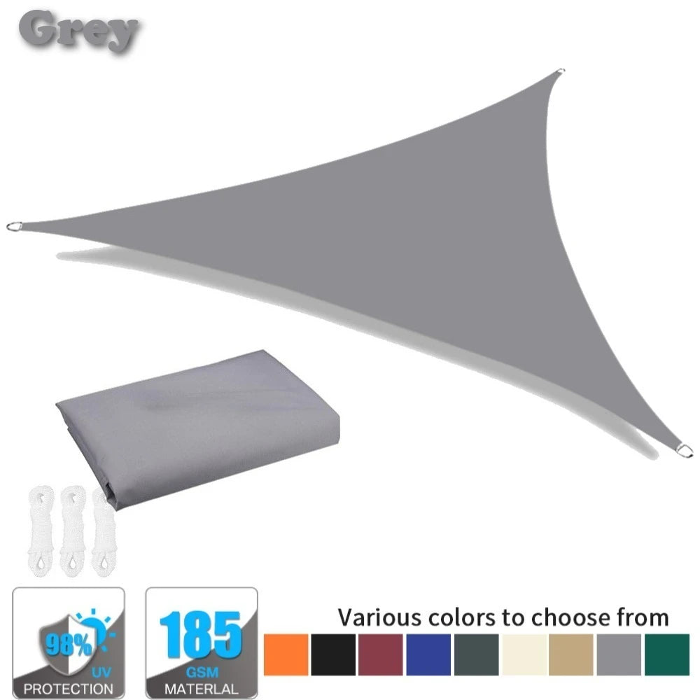 Waterproof Triangle Sun Shade Sail – 98% UV Block for Patio