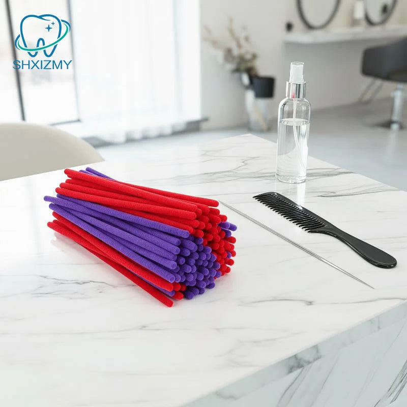 Afro Hair Perm Rods Set – Curly Wavy Corn Roller Styling Tools