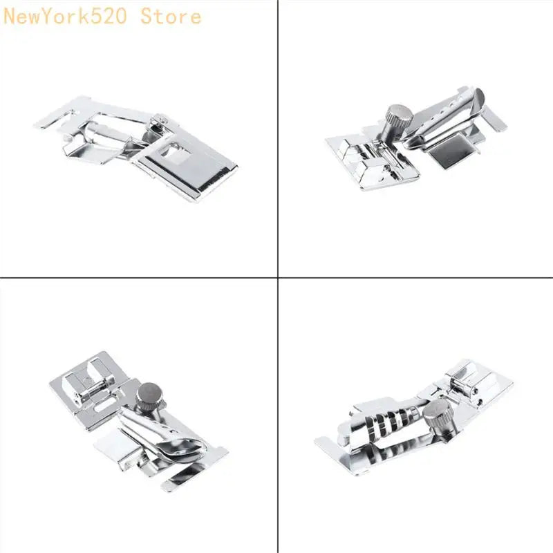 Adjustable Bias Tape Binder Presser Foot for Sewing Machines
