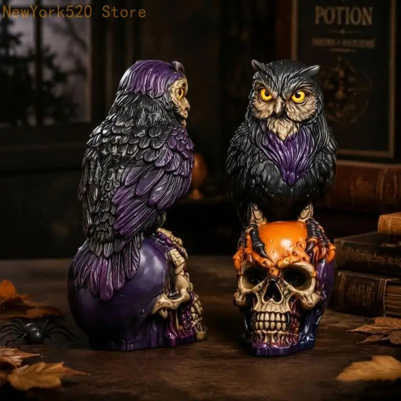Owl Skull Silicone Mould – Soap Wax Resin Halloween Decor