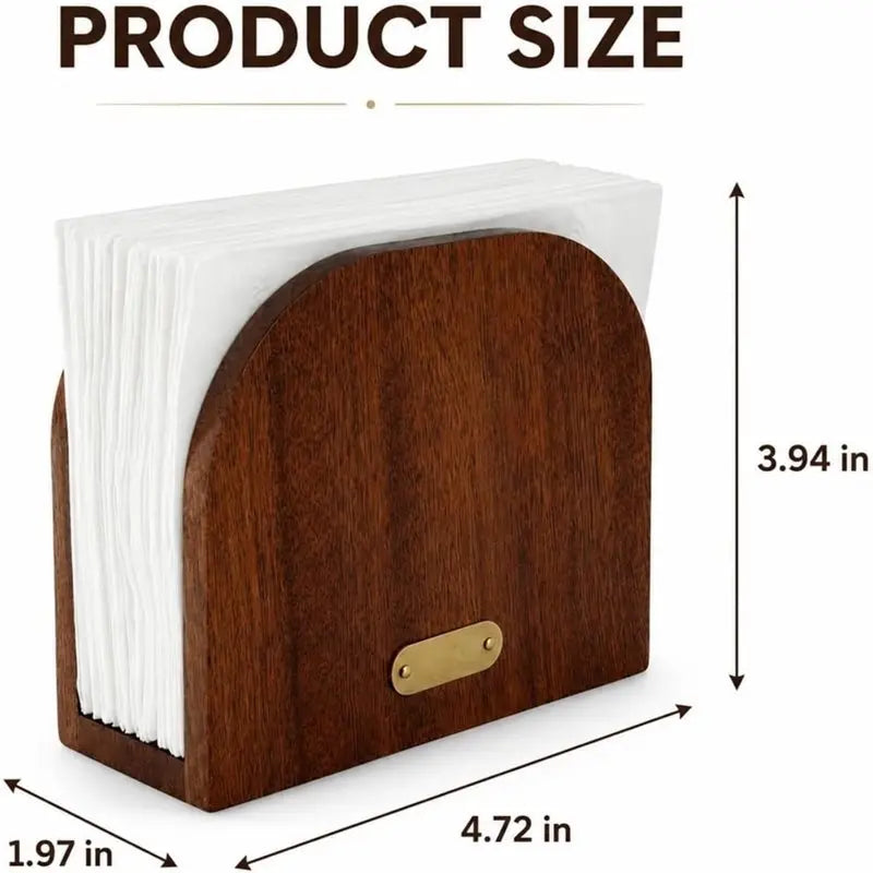 Wooden Upright Napkin Holder for Table, Kitchen & Dining