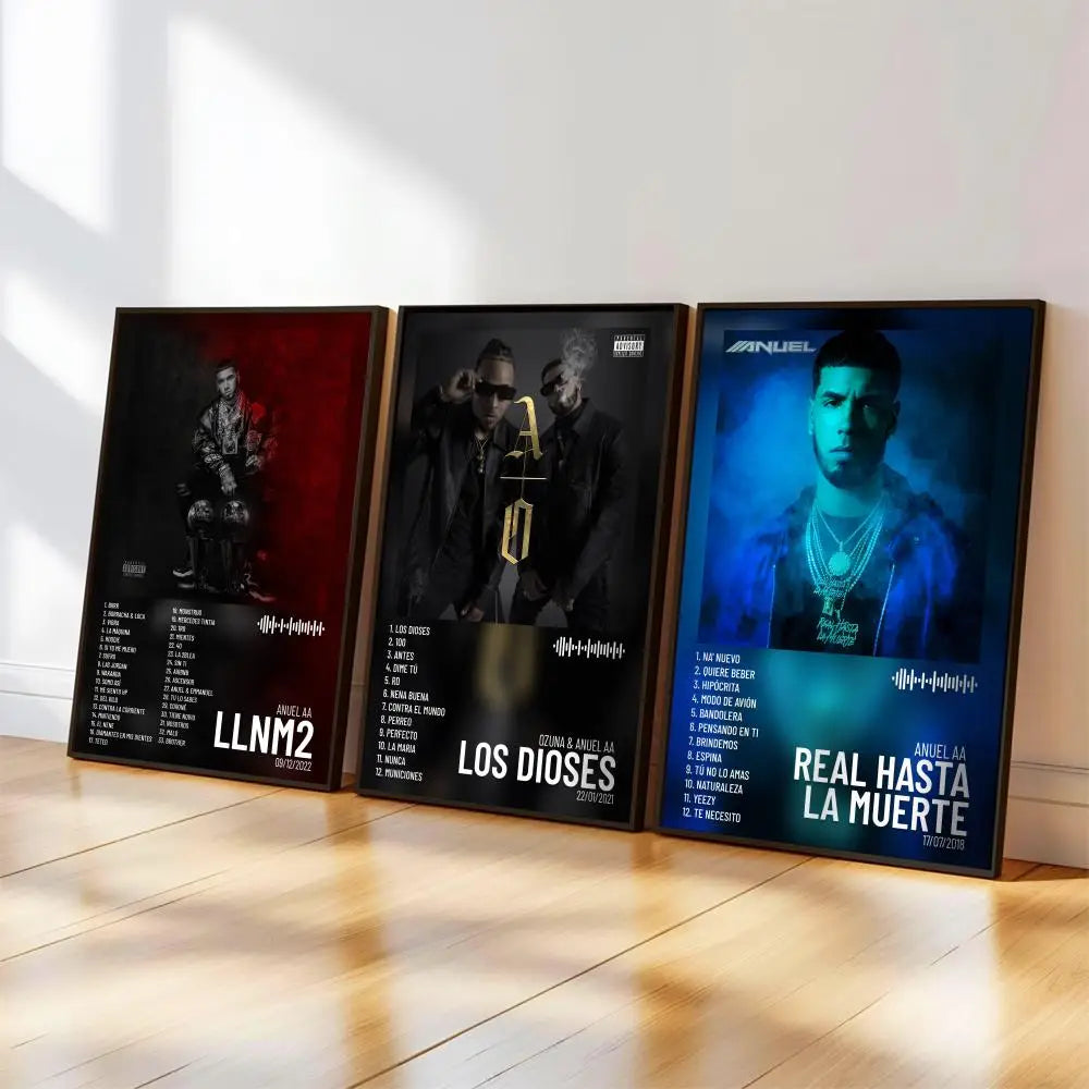Anuels AA Rap Music Poster – Waterproof Wall Art Home Decor