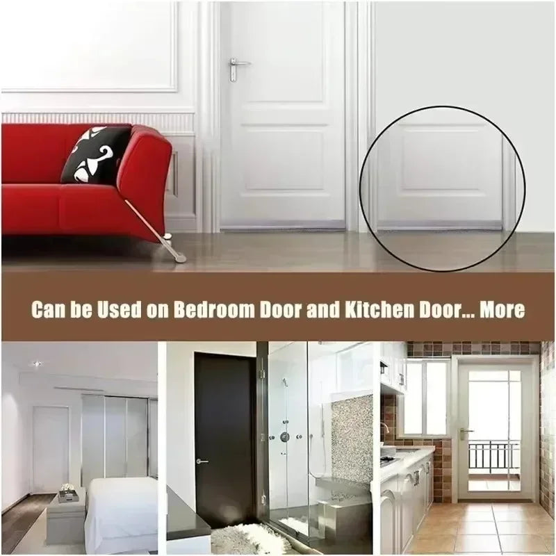 Door Draft Stopper Brush Seal Strip – Dust, Insect & Sound Block