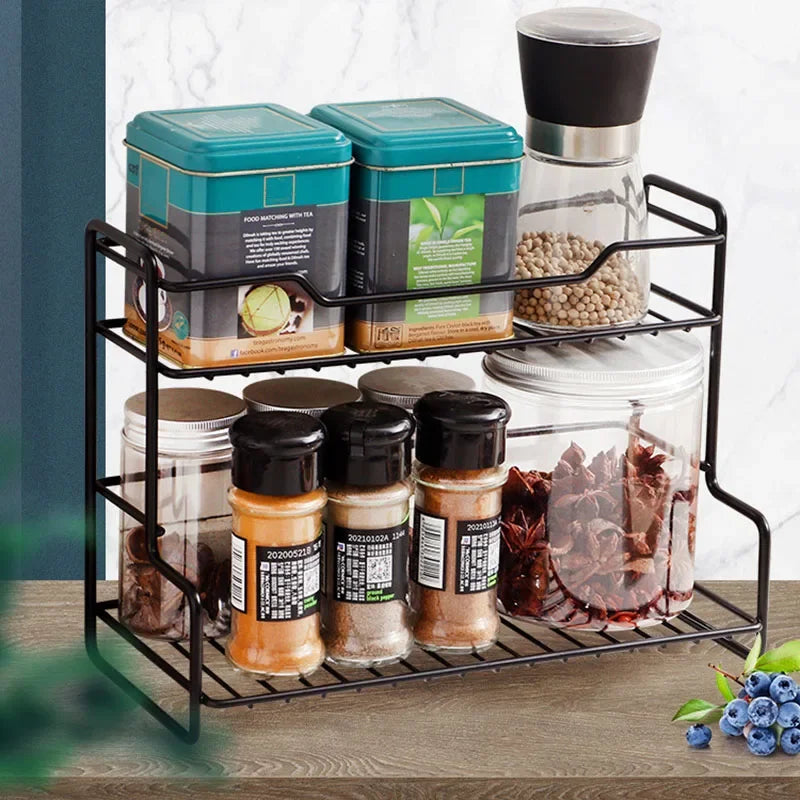 Stainless Steel Stackable Storage Rack – No-Drill Organizer