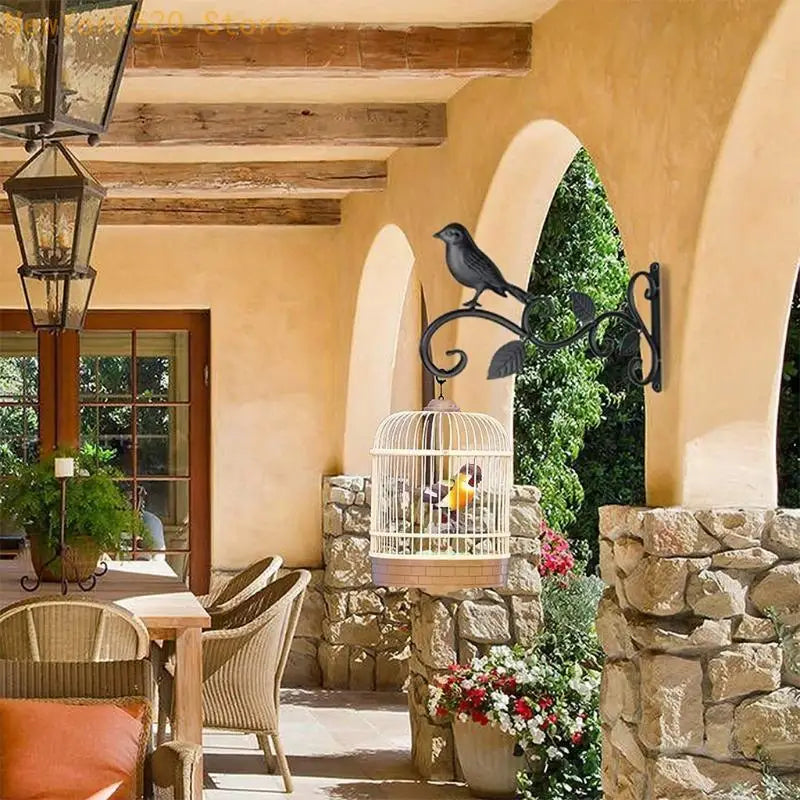 Cast Iron Bird Hanging Bracket – Indoor & Outdoor Wall Decor