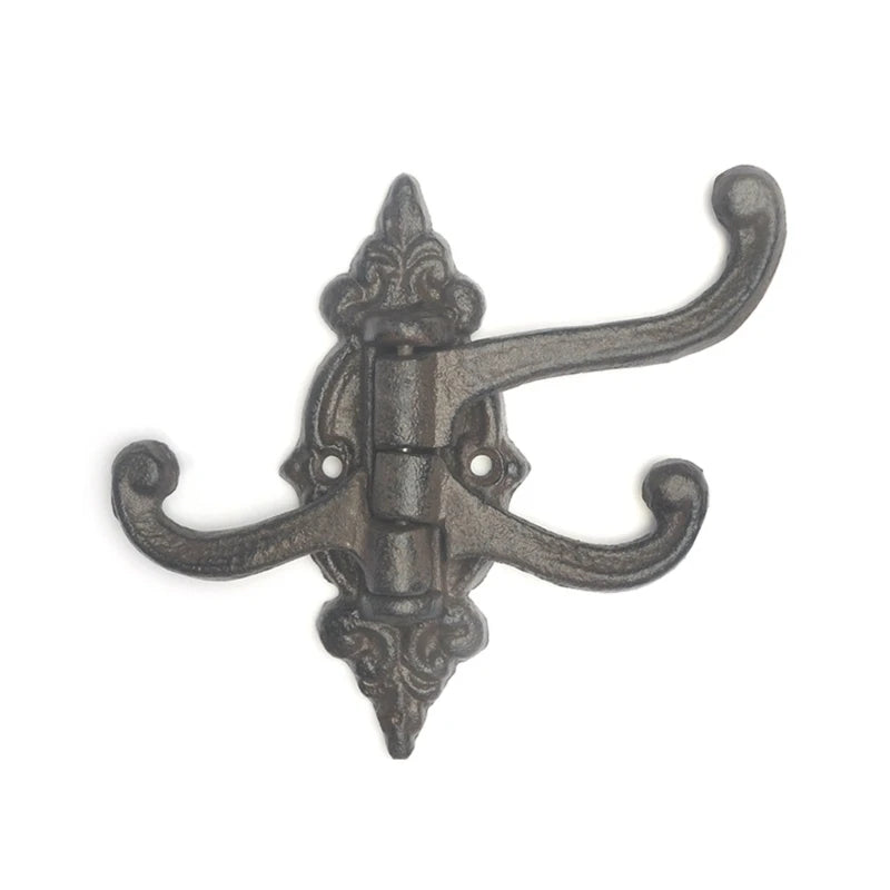 Adjustable Iron Wall Hook – Industrial Sliding Mount Organizer
