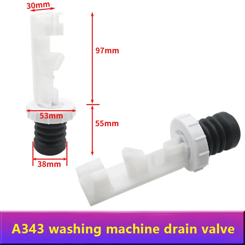Washing Machine Drain Valve Plug Spool Spring Fitting