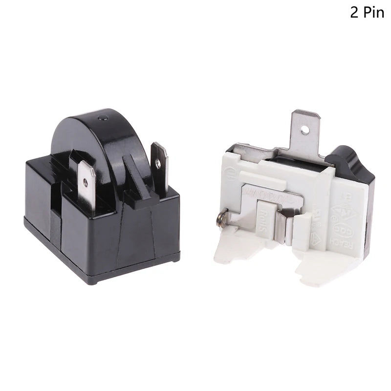 Refrigerator PTC Start Relay & Overload Protector 2-Pin 15 Ohm