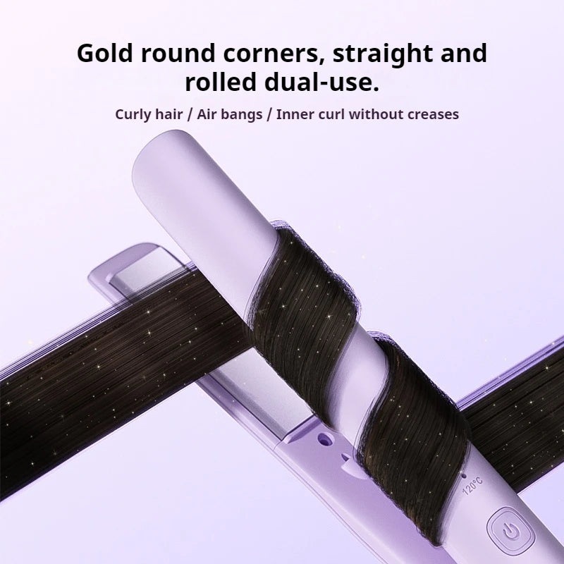 Ceramic Ionic 2-in-1 Hair Straightener Flat Iron – 5 Heat Settings