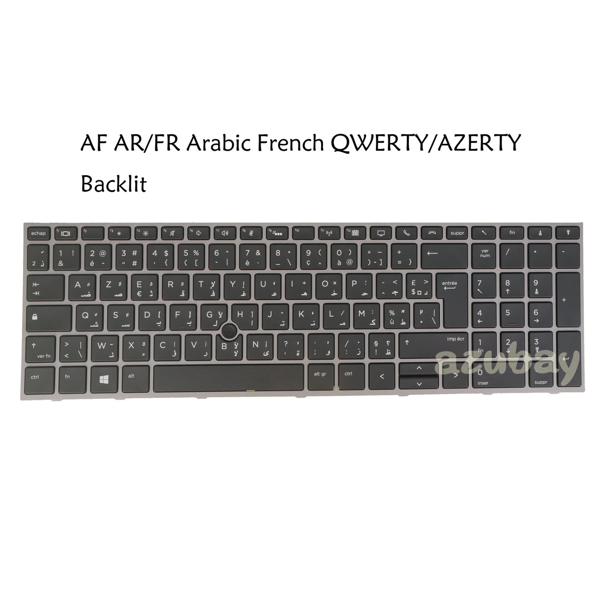 AZUBAY Backlit Keyboard for HP ZBook 15/17 G5 G6 – Multi Layout