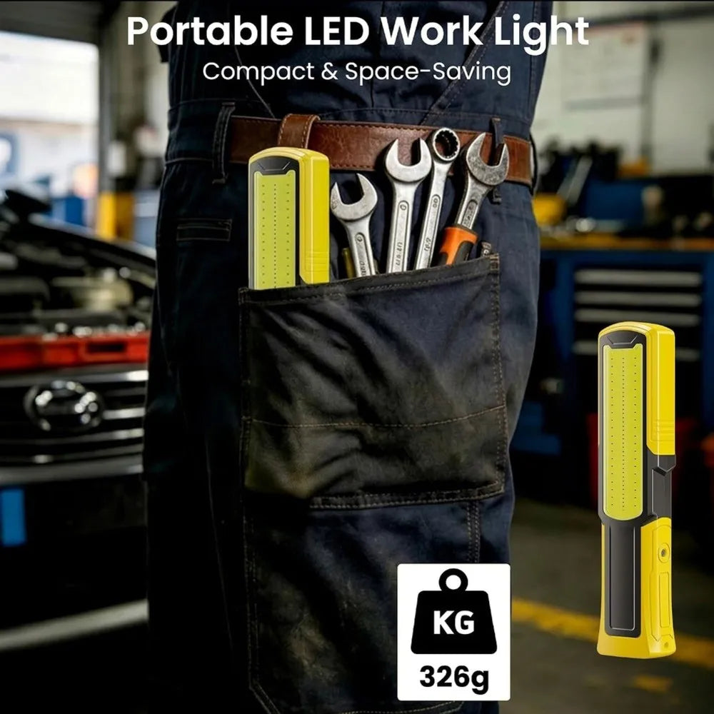 Magnetic Rechargeable LED Work Light 1800lm – 180° Rotating