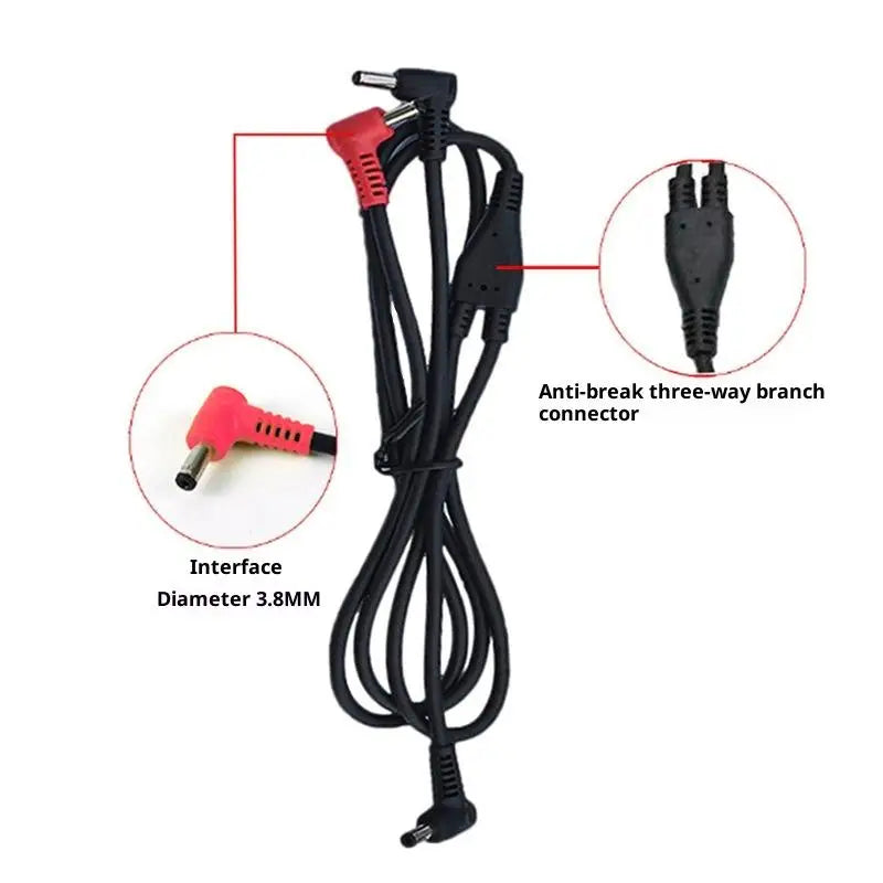 USB Fan Jacket Power Cable – 3-Speed, Powers 4 DC Fans
