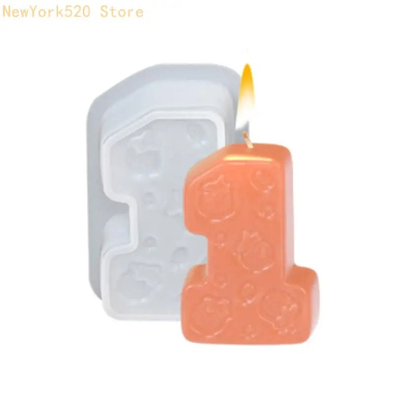Strawberry Number Silicone Mold for Resin, Soap & Baking