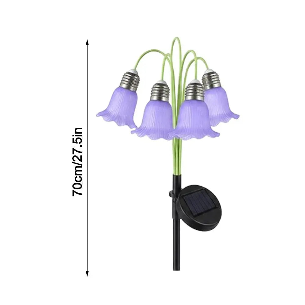 Lily of the Valley Solar Garden Light – 6-Head LED Lawn Stake