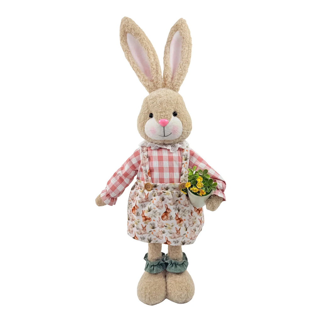 18–25" Woven Straw Easter Bunny Yard & Home Sculpture