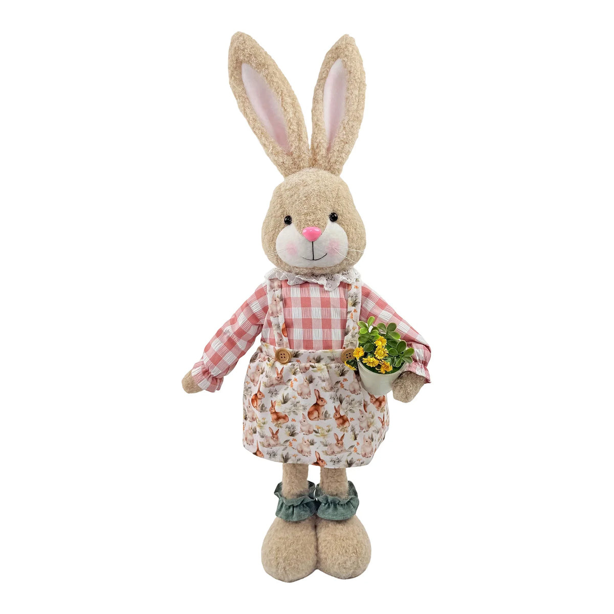18–25" Woven Straw Easter Bunny Yard & Home Sculpture